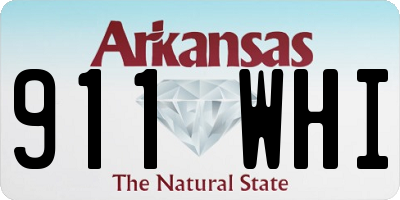 AR license plate 911WHI