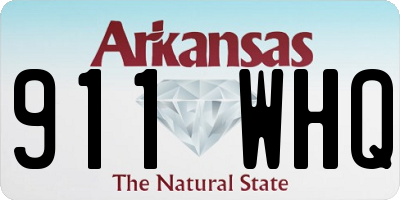 AR license plate 911WHQ