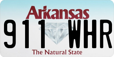 AR license plate 911WHR