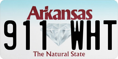 AR license plate 911WHT