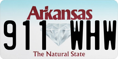 AR license plate 911WHW