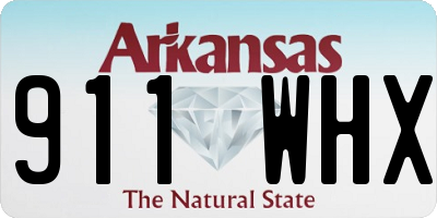 AR license plate 911WHX