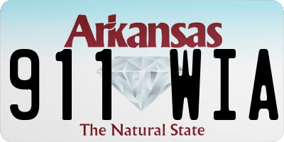 AR license plate 911WIA