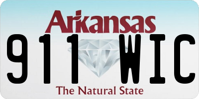 AR license plate 911WIC
