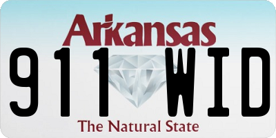 AR license plate 911WID