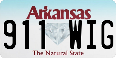 AR license plate 911WIG