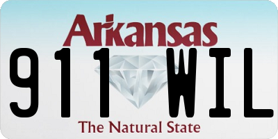 AR license plate 911WIL