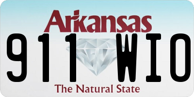 AR license plate 911WIO