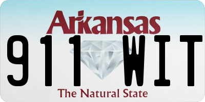 AR license plate 911WIT