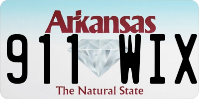AR license plate 911WIX