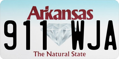 AR license plate 911WJA