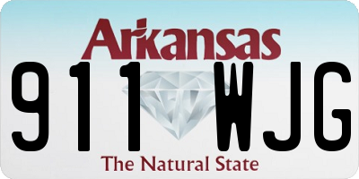 AR license plate 911WJG