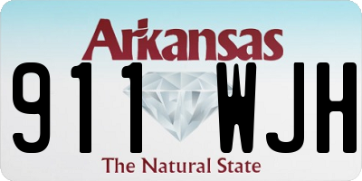 AR license plate 911WJH