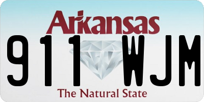 AR license plate 911WJM