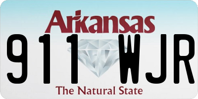 AR license plate 911WJR
