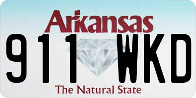 AR license plate 911WKD