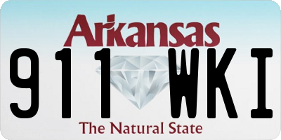 AR license plate 911WKI