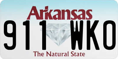 AR license plate 911WKO