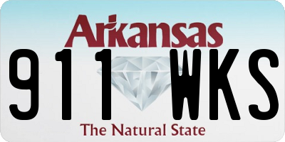 AR license plate 911WKS