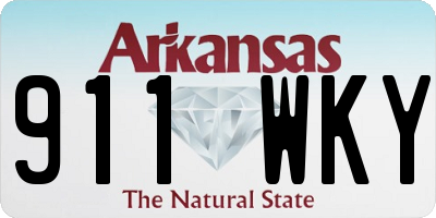 AR license plate 911WKY