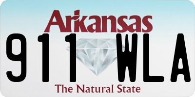 AR license plate 911WLA