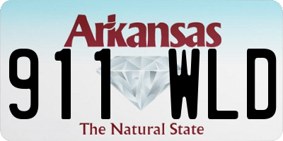 AR license plate 911WLD