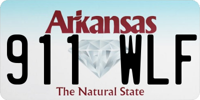 AR license plate 911WLF
