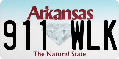 AR license plate 911WLK