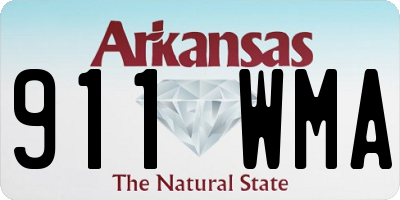 AR license plate 911WMA