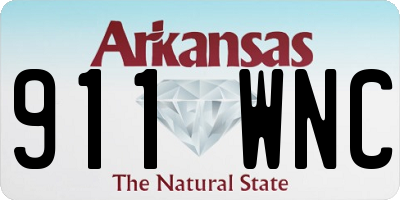 AR license plate 911WNC