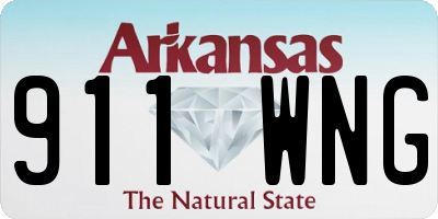 AR license plate 911WNG