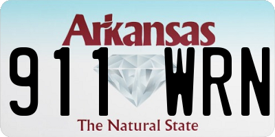AR license plate 911WRN