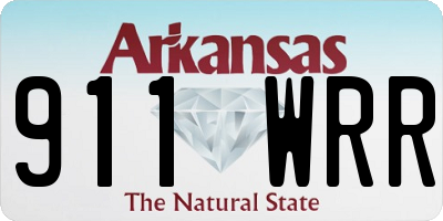 AR license plate 911WRR