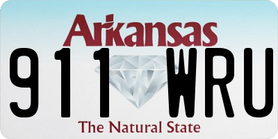 AR license plate 911WRU