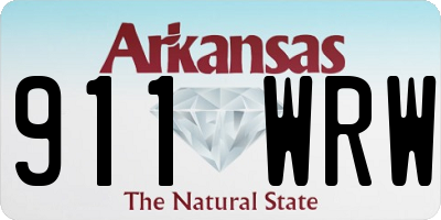 AR license plate 911WRW
