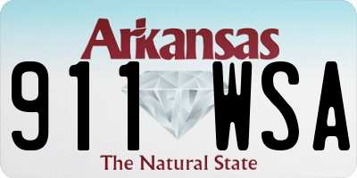 AR license plate 911WSA