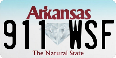 AR license plate 911WSF