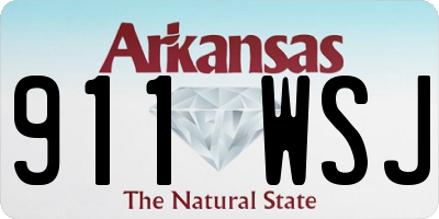 AR license plate 911WSJ