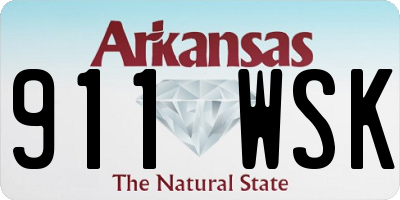 AR license plate 911WSK