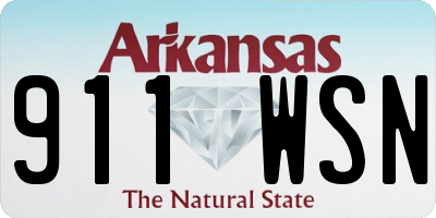 AR license plate 911WSN