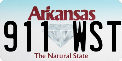 AR license plate 911WST