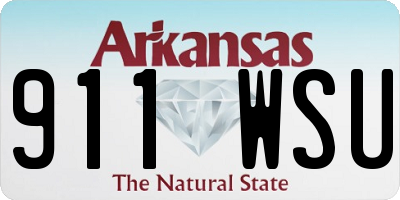 AR license plate 911WSU