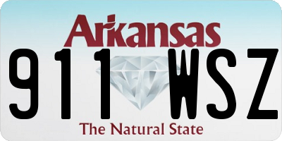 AR license plate 911WSZ