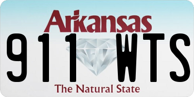 AR license plate 911WTS