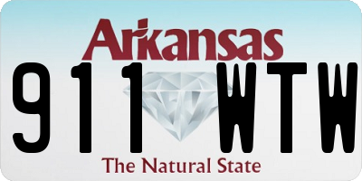 AR license plate 911WTW