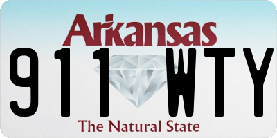 AR license plate 911WTY