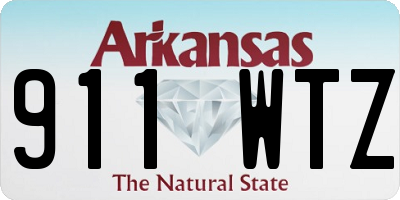 AR license plate 911WTZ