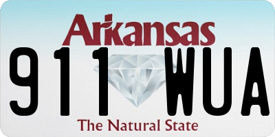 AR license plate 911WUA