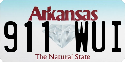 AR license plate 911WUI