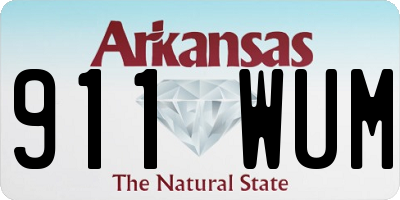 AR license plate 911WUM